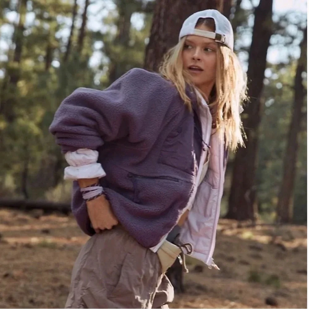 FREE PEOPLE Movement Hit the Slopes Jacket in Purple Size S - Picture 12 of 13